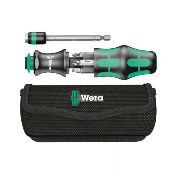 Wera Kk120 Kraftform Kompakt Screwdriver & Bit Set 7 pce