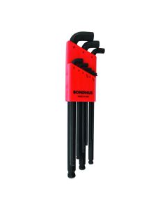 Bondhus SBLX9MM 9Pc Stubby Ball End Hex Key Set 1.5-10mm