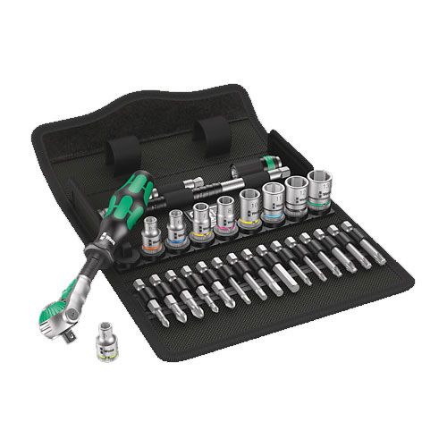 Wera 8100 Sa6 1/4Dr Socket Set 28 pce