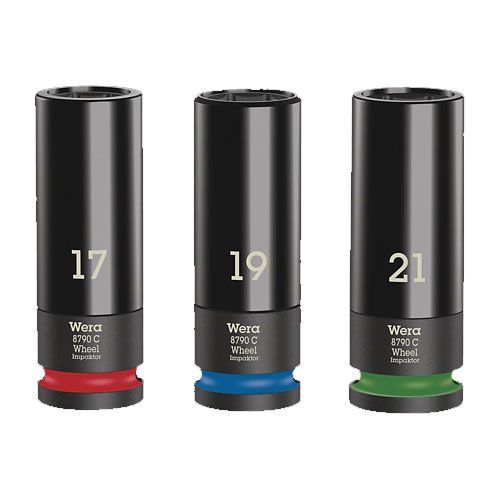 Wera 8790 Wheel Impaktor Socket Set 3pc 1/2"